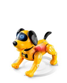 Plastic Charging Touch Intelligent Robot Dog (Color: Yellow)