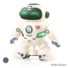 Electric Dancing Robot Multifunctional Smart Toys With Lights And Music (Option: 15grey)