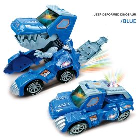 Universal Electric Transforming Car Toy (Color: Blue)